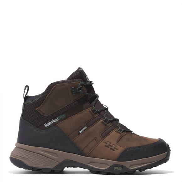 NEW TIMBERLAND men's switchback lt waterproof work boot in brown - Picture 2 of 5